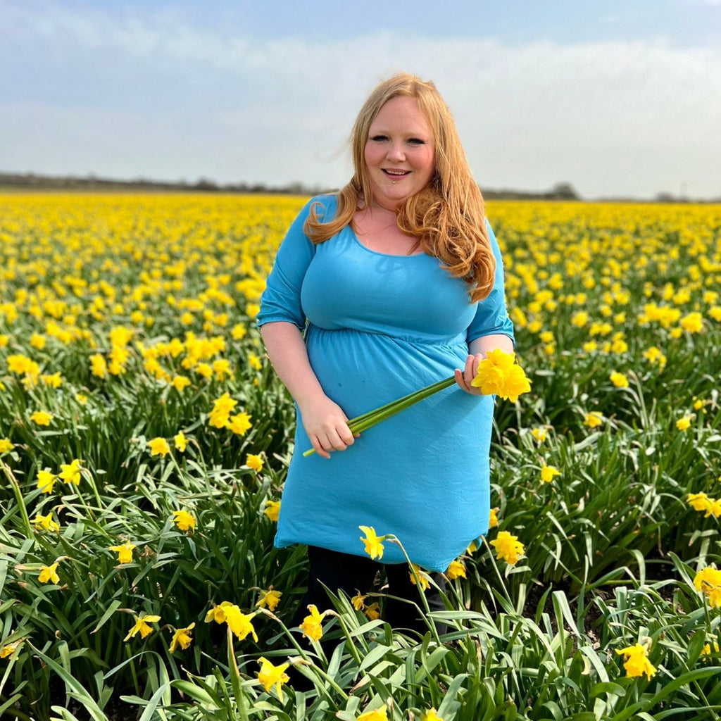Petite Blue Dress with Pockets – Flattering UK Petite Fit