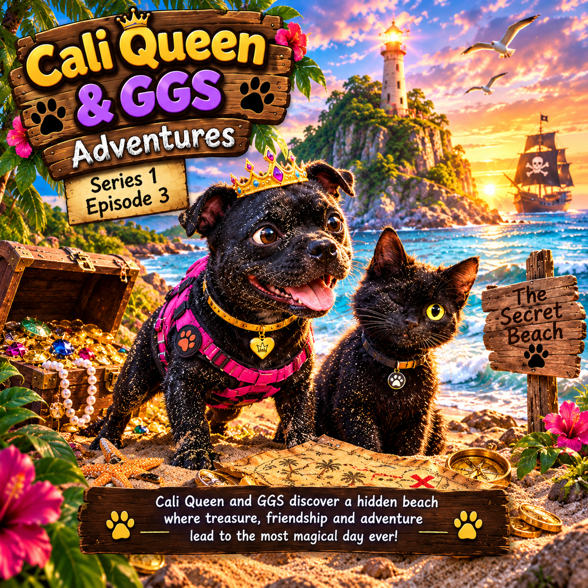 Cali Queen & GGS Adventures Series 1 Episode 3 — The Secret Beach